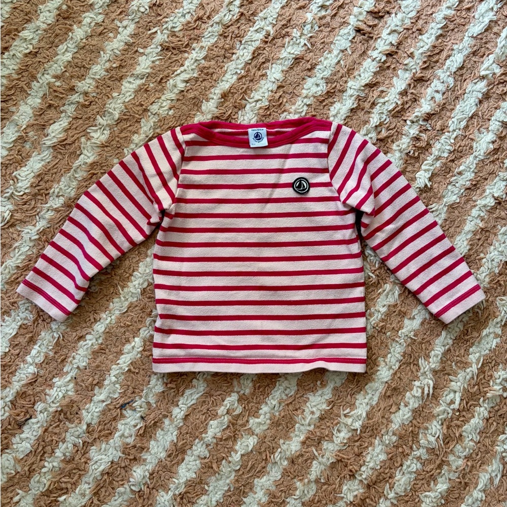 Petit Bateau Pink Marinière